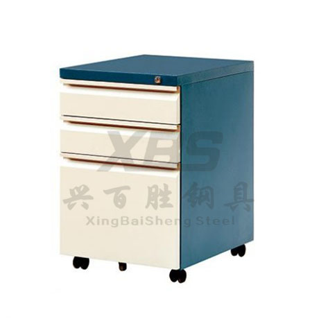 深圳钢制活动柜   厂家,新款 斜槽三抽活动柜