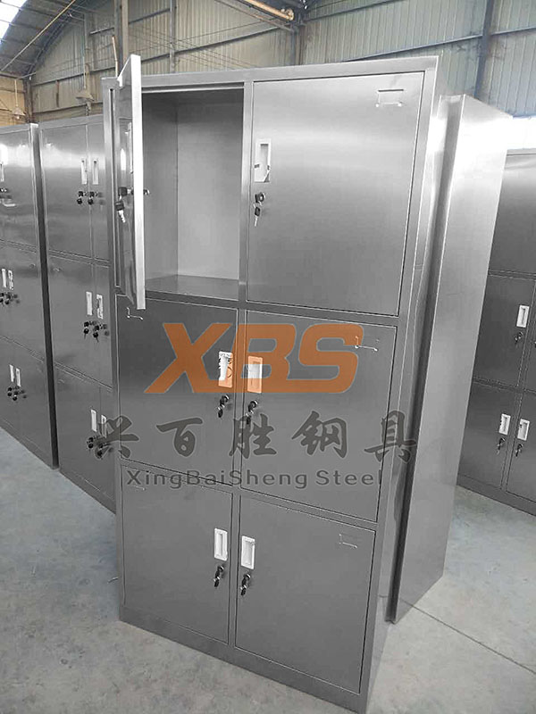 深圳不锈钢系列厂家,新款不锈钢六门储物柜    定制产品